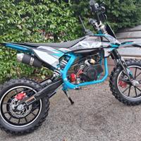 MINI CROSS 50cc 2 TEMPI RUOTE 10/10 AZZURRA
