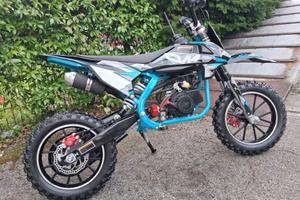 MINI CROSS 50cc 2 TEMPI RUOTE 10/10 AZZURRA
