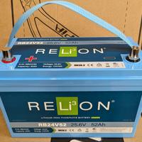 RELION BATTERIA AL LITIO RB-24V52 / 24V-52AH.