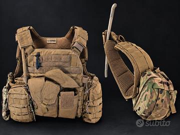 GIBERNAGGIO TATTICO WARRIOR + CINTURONE E TASCHE