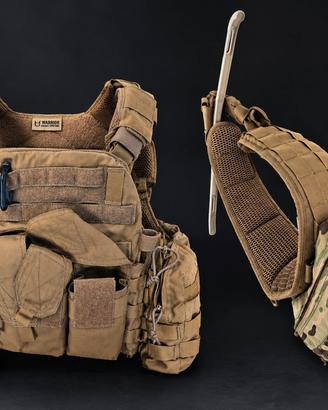 GIBERNAGGIO TATTICO WARRIOR + CINTURONE E TASCHE