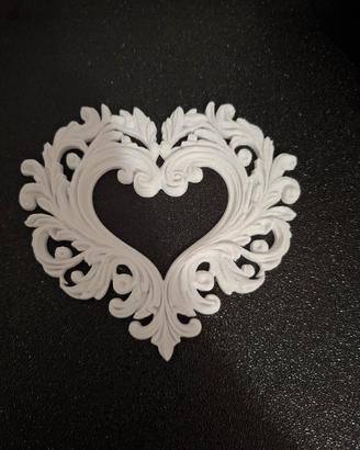 Fregio Decorativo Cuore Stile Barocco Shabby chic