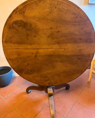 Tavolo a vela noce massello ‘800