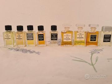 set miniature collezione chanel anni 90 2000