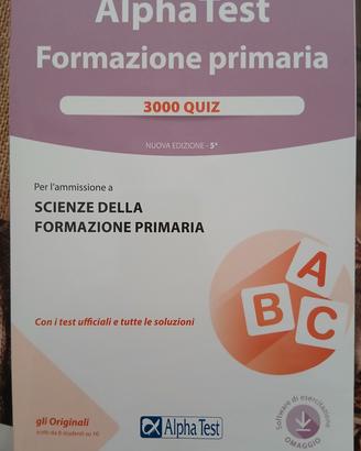 alpha test di scienze della formazione primaria