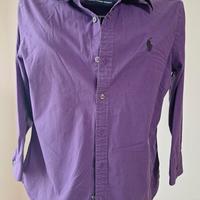 camicia da donna Ralph Lauren sport viola cotone 