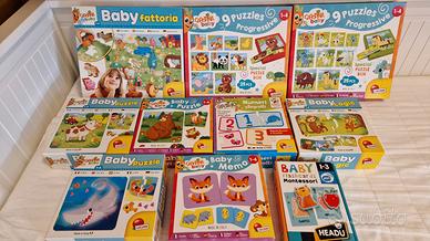 Giochi educativi bambini 1-4 anni Lisciani e Headu