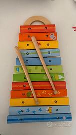 Xilofono in legno, giocattolo per bambini