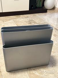 Portariviste Kartell vintage grigio/argento