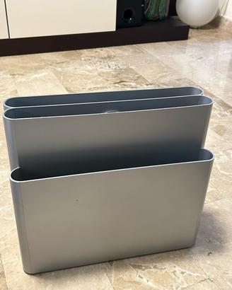 Portariviste Kartell vintage grigio/argento