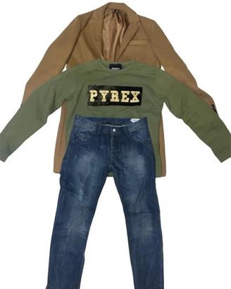 Set Urban Casual Uomo: Cappotto, Felpa e jeans