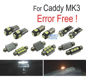 KIT 13 LAMPADE LED INTERNE PER VOLKSWAGEN VW CADDY