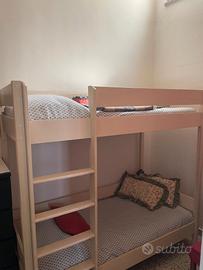 Letto a castello per piccole stanze