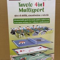 Tavolo da gioco 4 in 1