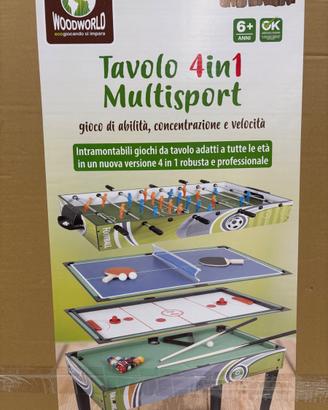 Tavolo da gioco 4 in 1