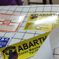 Kit ADESIVI MOTORE ABARTH FIAT 500 600 A112 RITMO