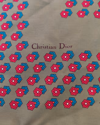 Dior Foulard twill di seta pezzo d archivio