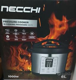 Pentola a pressione elettrica 6L 1000W Necchi 