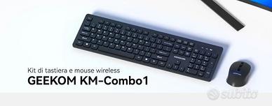 Kit Geekom Tastiera e mouse Wireless Nuovo