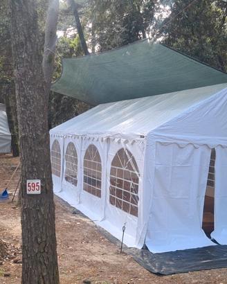 4x8m tendone per campeggio o feste, PVC 800
