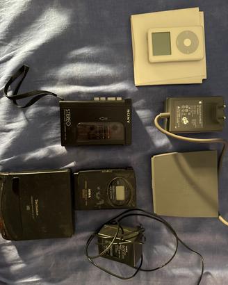 Lotto vintage Apple ipod Sony Aiwa Technics