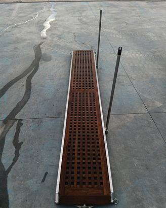 Passerella inox e teak