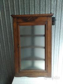 Vetrinetta angoliera pensile inizio 900