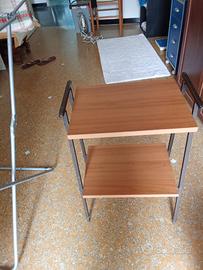Tavolino in legno e ferro