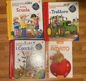 Lotto di 4 libri per bambini – età dai 4 anni