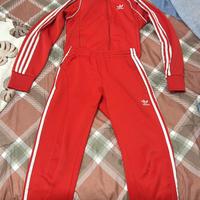 Tuta adidas rossa