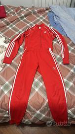 Tuta adidas rossa