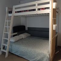 letto a soppalco Ikea bianco stora 
