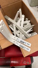 IKEA EKBY Coppia Staffe Bianche 801.420.67