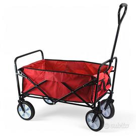 CARRELLO PIEGHEVOLE TRASPORTO RUOTE METALLO SALVAS