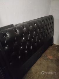 struttura letto matrimoniale in ecopelle 