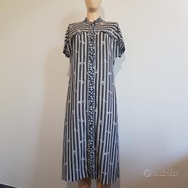 Abito midi chemisier vintage Domina 70s 80s