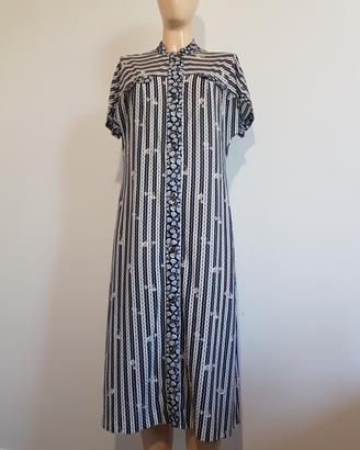 Abito midi chemisier vintage Domina 70s 80s