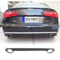 DIFFUSORE AUDI A6 4G 11-14 LOOK RS + TERMINALI DI 