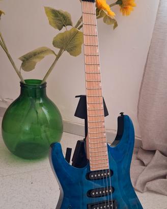 chitarra elettrica mancina ltd mh-203-qm