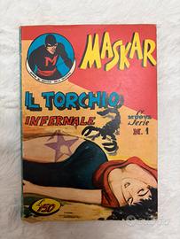Fumetto Vintage "MASKAR" N. 1 Il Torchio Infernale