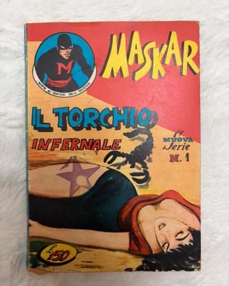 Fumetto Vintage "MASKAR" N. 1 Il Torchio Infernale