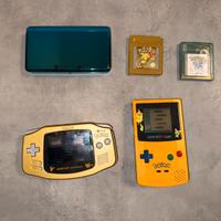 Gameboy- GBC Pikachu – 3DS  – GBA Pokémon Center