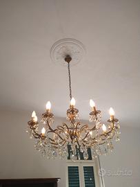 Lampadario in ottone