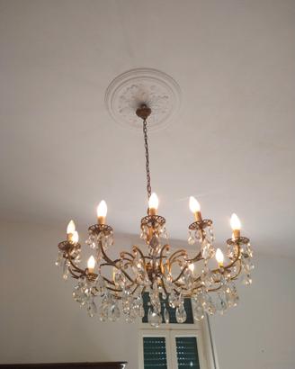 Lampadario in ottone