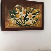 Copri contatore in legno  dipinto a mano.