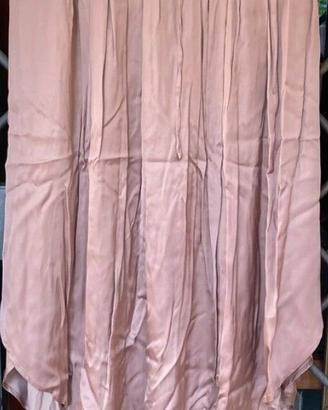 Gonna Oltre taglia L rosa chiaro con spacchi