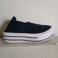 Scarpe pantofole platform tessuto elasticizzato