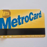 Metro Card New York MTA originale, anno 2016