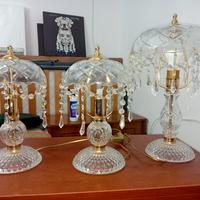 lampadario e tris  abasciur