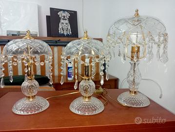 lampadario e tris  abasciur